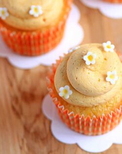 Dreamy Creamy Orange Cupcakes by Sugar Salt Magic