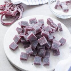 Black Cherry Jubes. Simple to make sweet, fruit jubes using only a handful of ingredients.