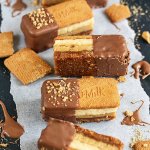 Among classic Aussie desserts is the golden gaytime ice cream, now reinvented in my Golden Gaytime Slice. A quick custard, easy toffee, biscuit and chocolate, you must try.