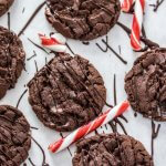 Chocolate Candy Cane Cookies are chewy chocolate Christmas cookies filled with crushed candy canes. Easy to make and perfect for Christmas food gifts too.
