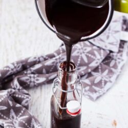 This Homemade Chocolate Sauce recipe is one I turn to most often when I want a quick and easy hot fudge sauce. A handful of ingredients and a few minutes and you'll have a thick chocolate sauce for ice cream, cakes, pancakes or any indulgent desserts.