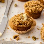 This easy Carrot Cake Muffins recipe is the perfect brunch treat. A few changes to your typical carrot cake ingredients results in soft, moist muffins with a crunchy crumble topping so you can’t stop at one.