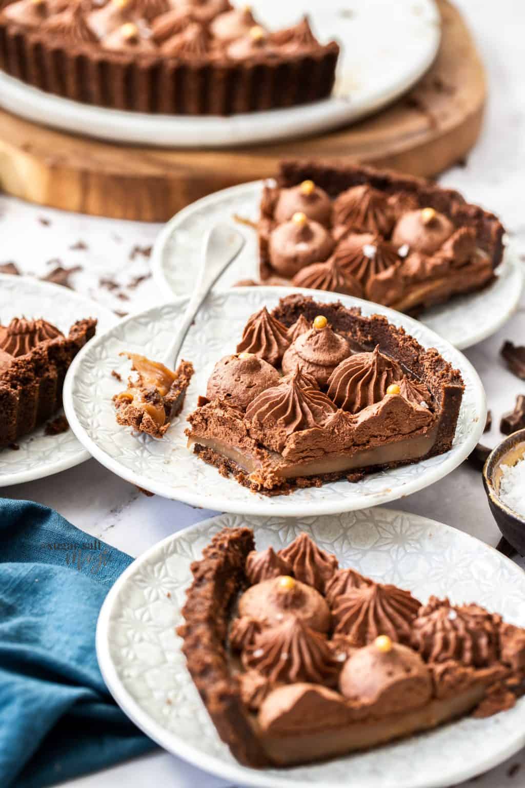 NoBake Chocolate Salted Caramel Tart Sugar Salt Magic