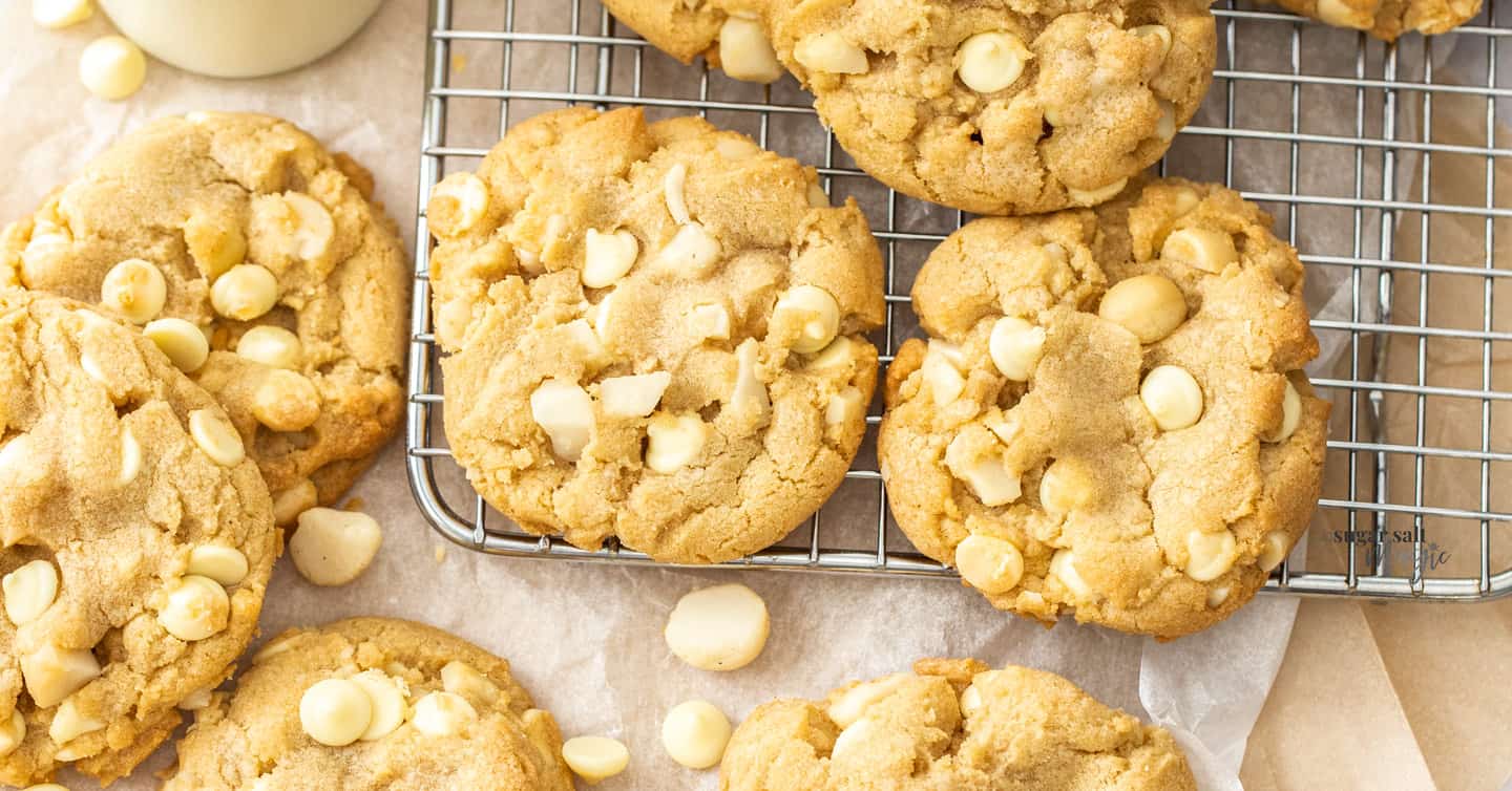 White Chocolate and Macadamia Cookies | Sugar Salt Magic
