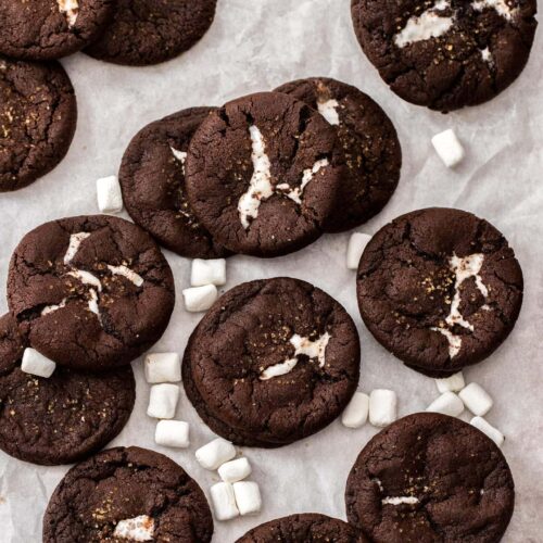 Chocolate Marshmallow Cookies - Sugar Salt Magic