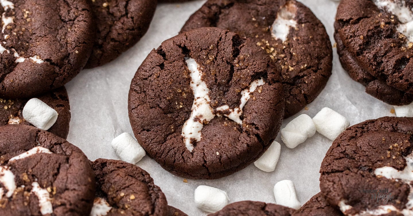 Chocolate Marshmallow Cookies | Sugar Salt Magic