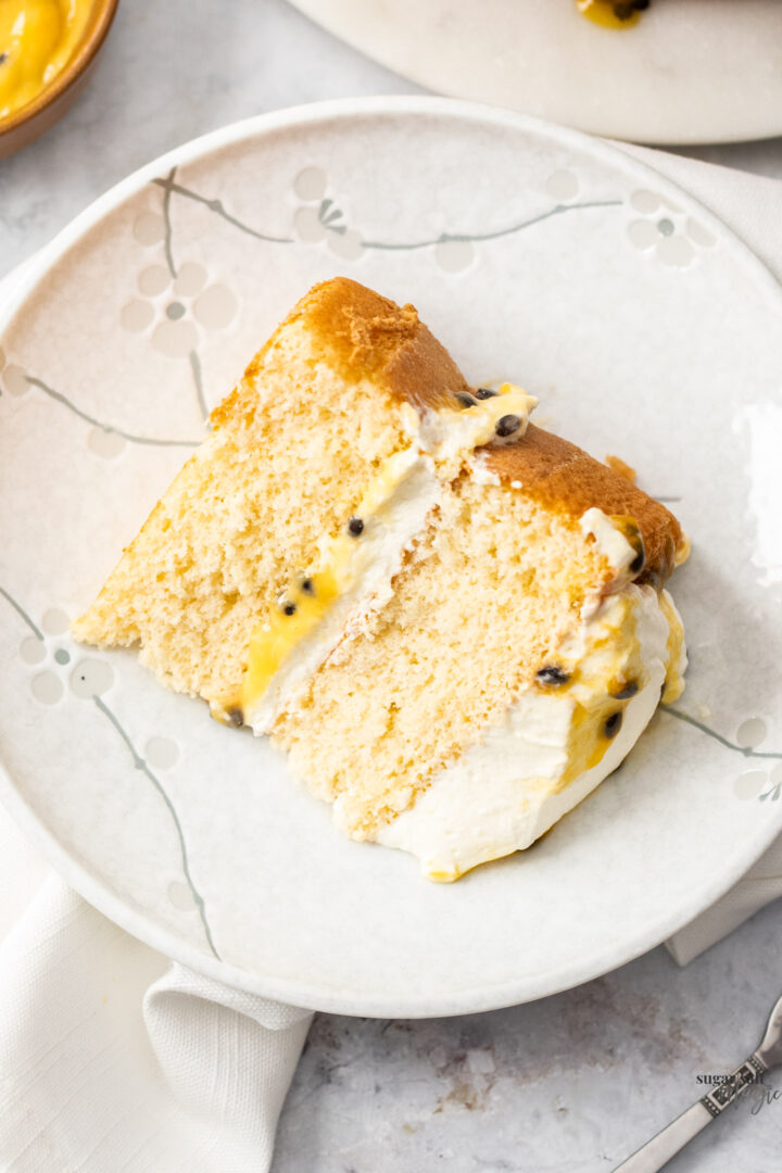 Cake Shell Recipe Passionfruit Sponge Cake - Sugar Salt Magic