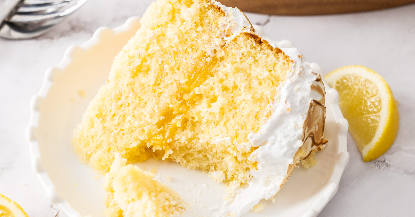 Lemon Meringue Cake | Sugar Salt Magic