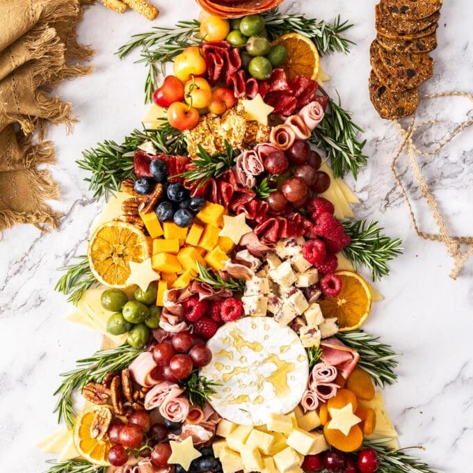 Christmas Tree Charcuterie Board - Sugar Salt Magic