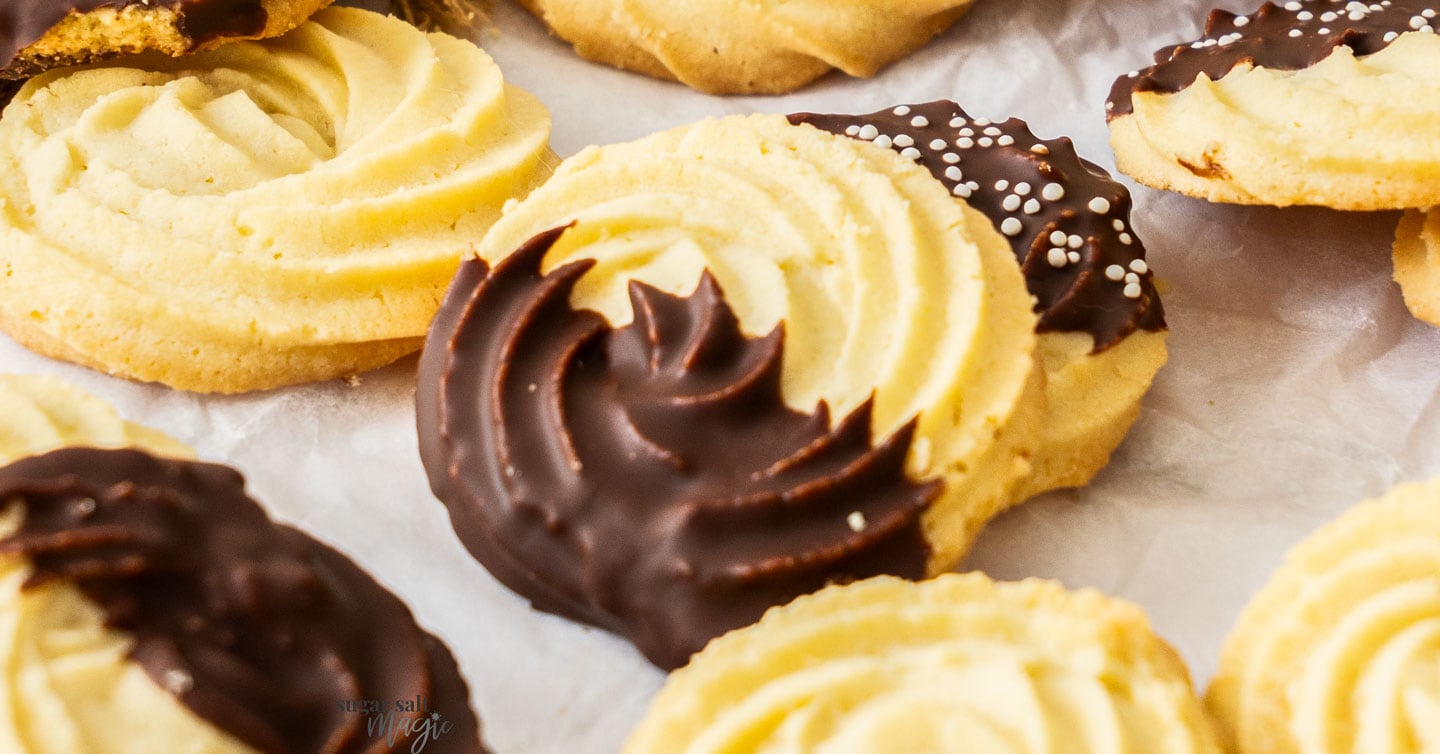 Danish Butter Cookies - Sugar Salt Magic