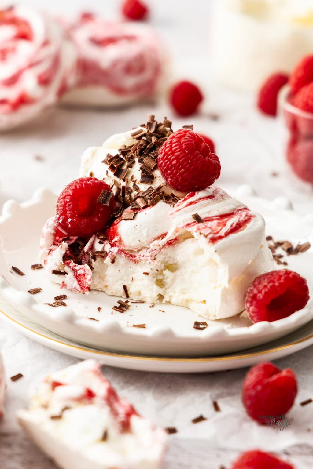 Raspberry Meringues - Sugar Salt Magic