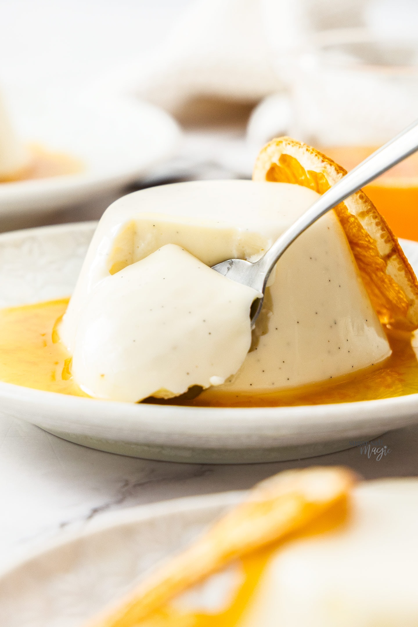 Vanilla Panna Cotta with Orange Syrup | Sugar Salt Magic