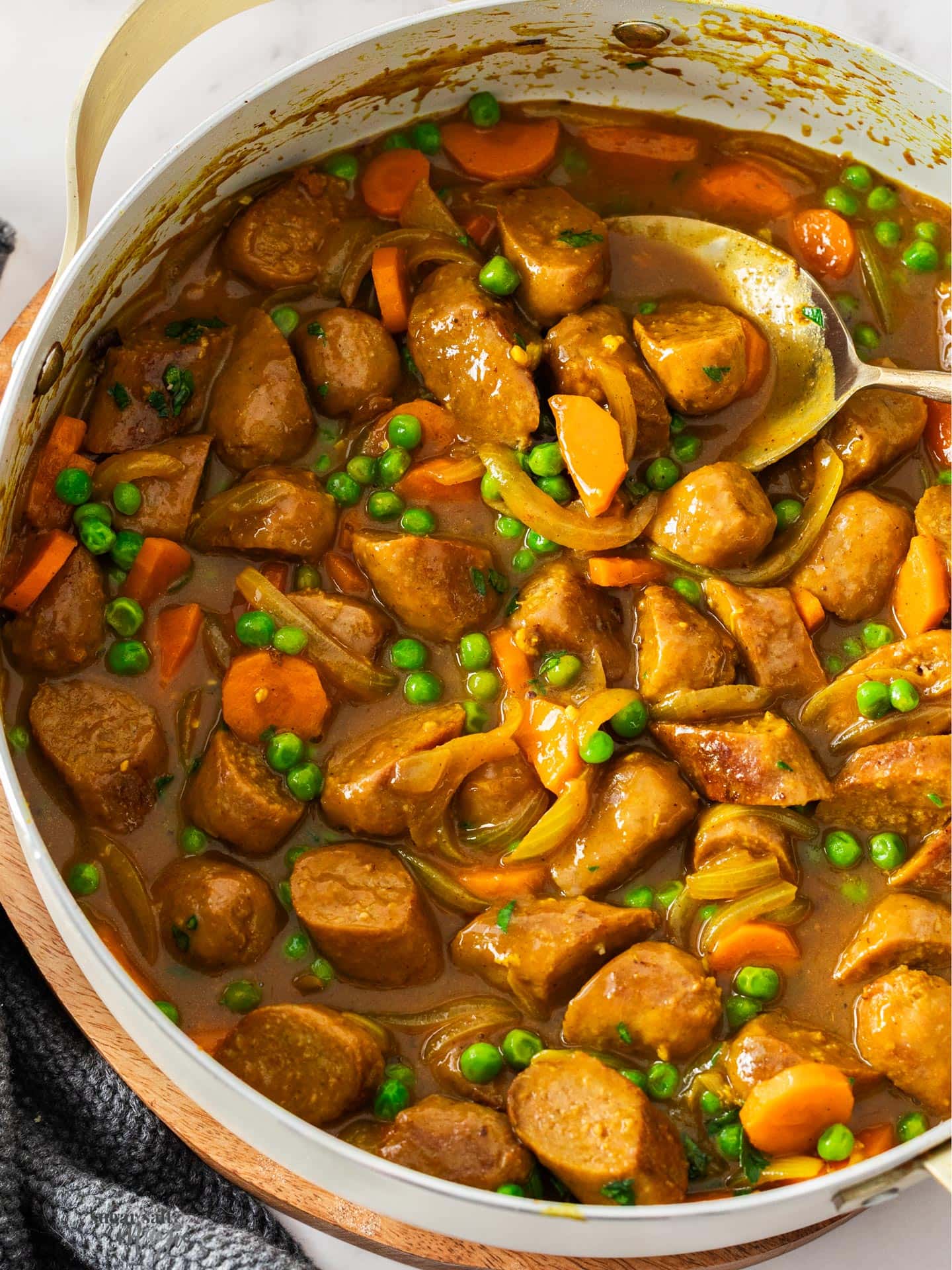Curried Sausages-image